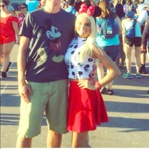 Disney Outfit With Tank and Skirt Both Small